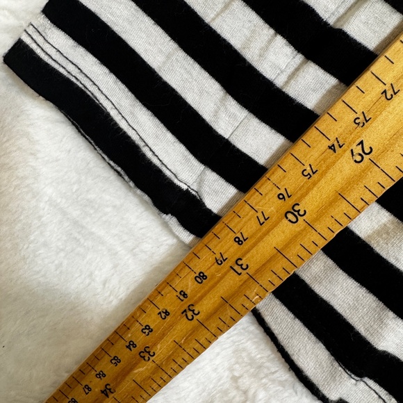 Kismet T-Shirt Dress Womens Size Small Black White Striped Long Sleeve Goth - Picture 6 of 7